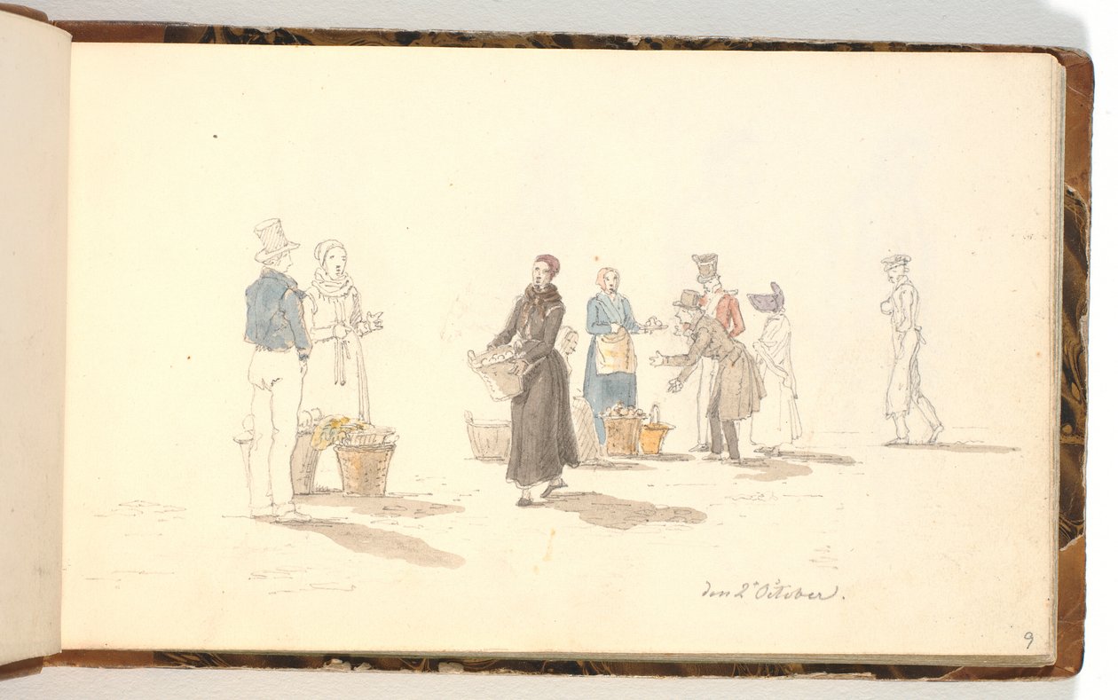 Fruit Sellers by Martinus Rørbye