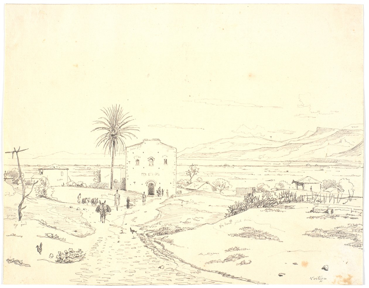 Greek Landscape, Vostiza by Martinus Rørbye