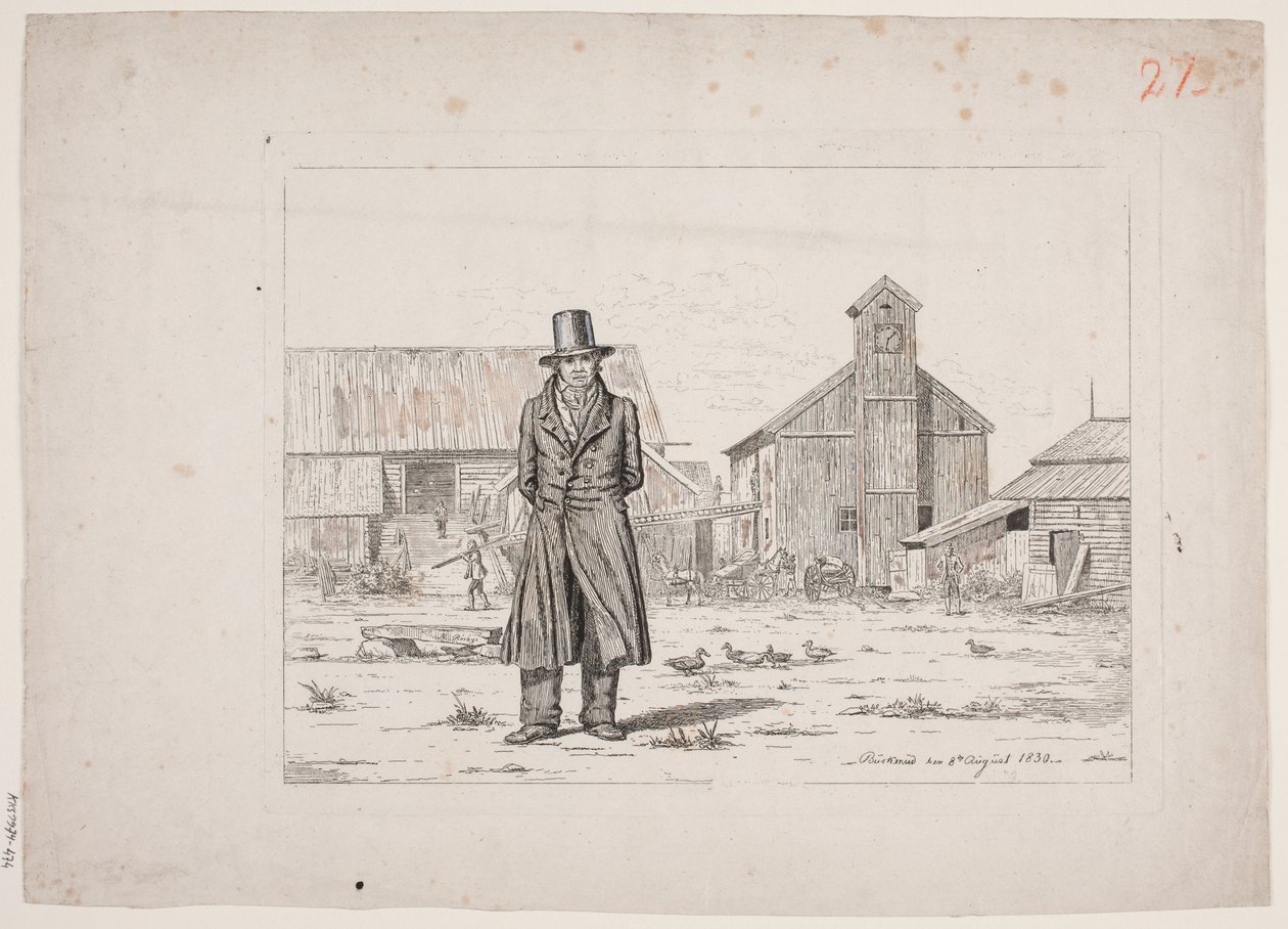 Peter Collet at the Copper Works Buskerud in Norway by Martinus Rørbye