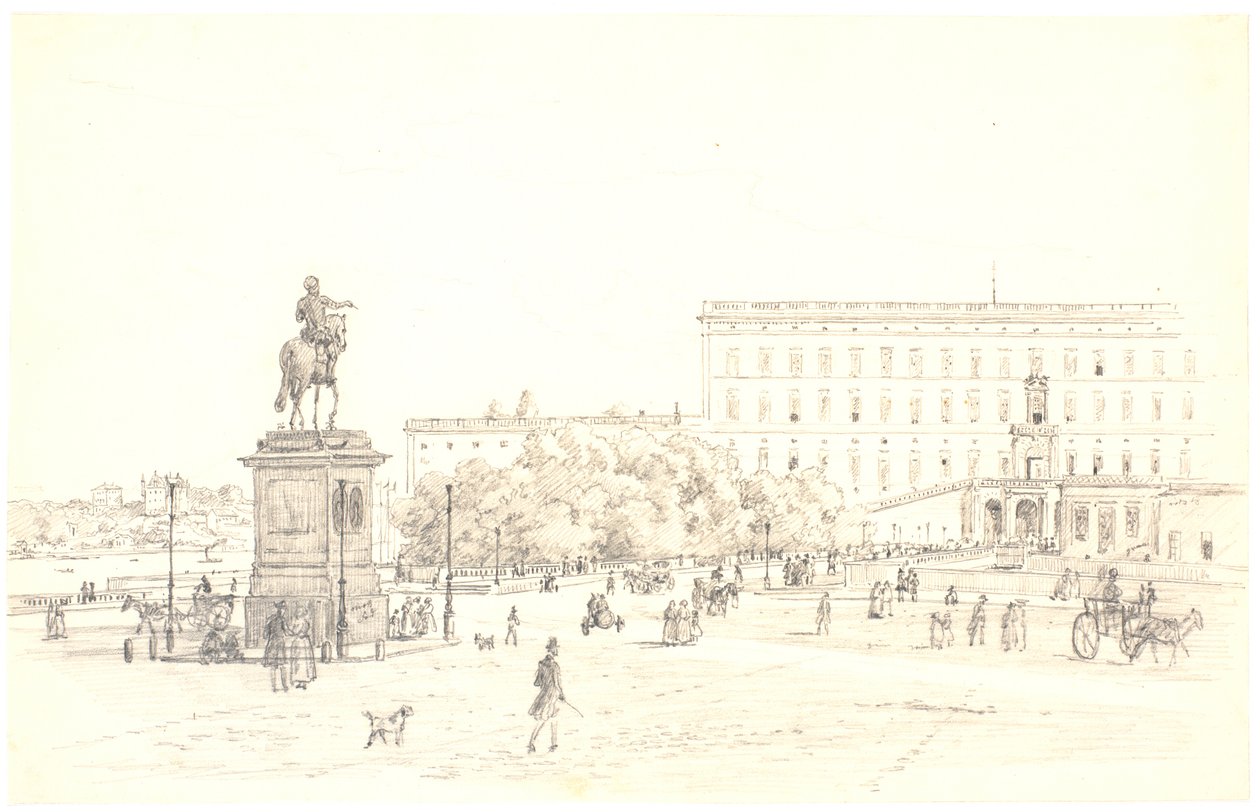 Stockholm Palace by Martinus Rørbye