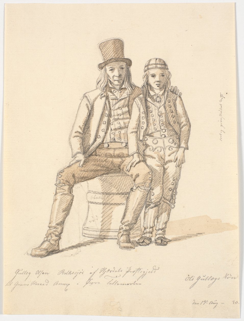 Ole Gullog and Son, Upper Telemark by Martinus Rørbye