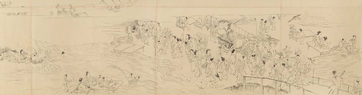 Amusements in Kyoto in the Four Seasons by Maruyama Okyo