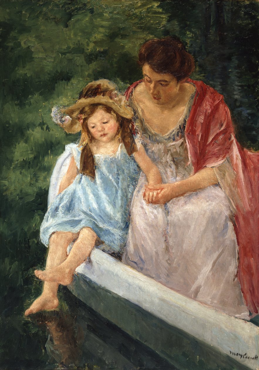 Mother and Child in Boat by Mary Cassatt