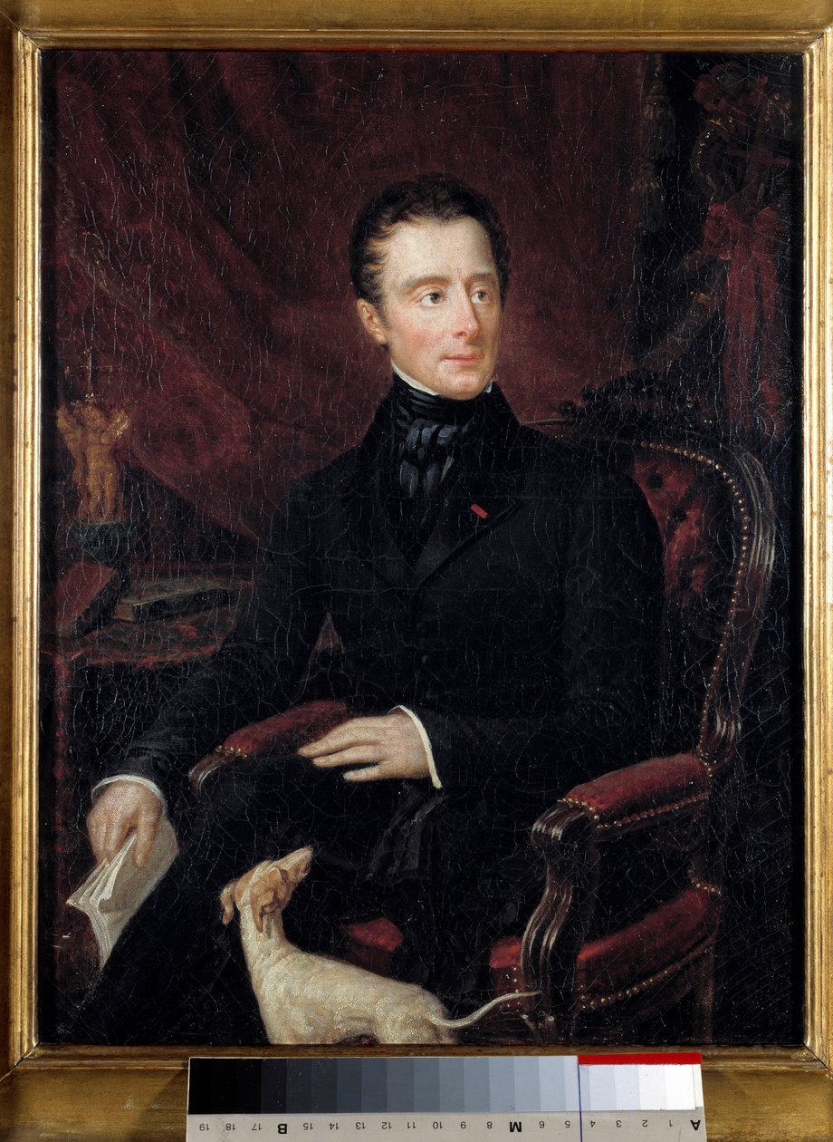 Portrait of the French Poet Alphonse de Lamartine by Mary Ann Elisa Lamartine