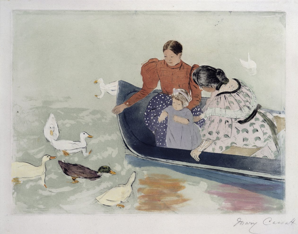 Feeding the Ducks by Mary Cassatt