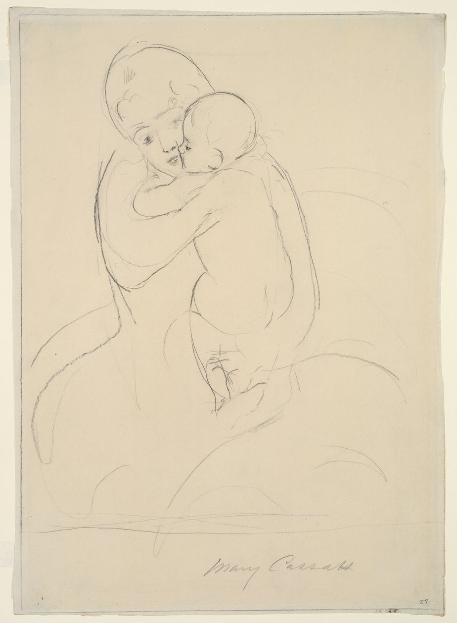 Maternal Caress by Mary Cassatt