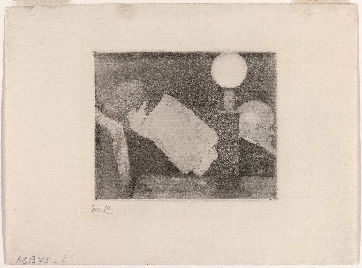 Reading the Newspaper, No. 2 by Mary Cassatt