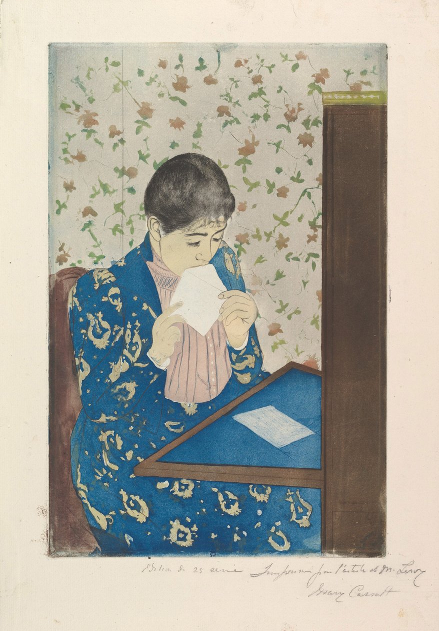 The Letter, 1890-91 by Mary Cassatt