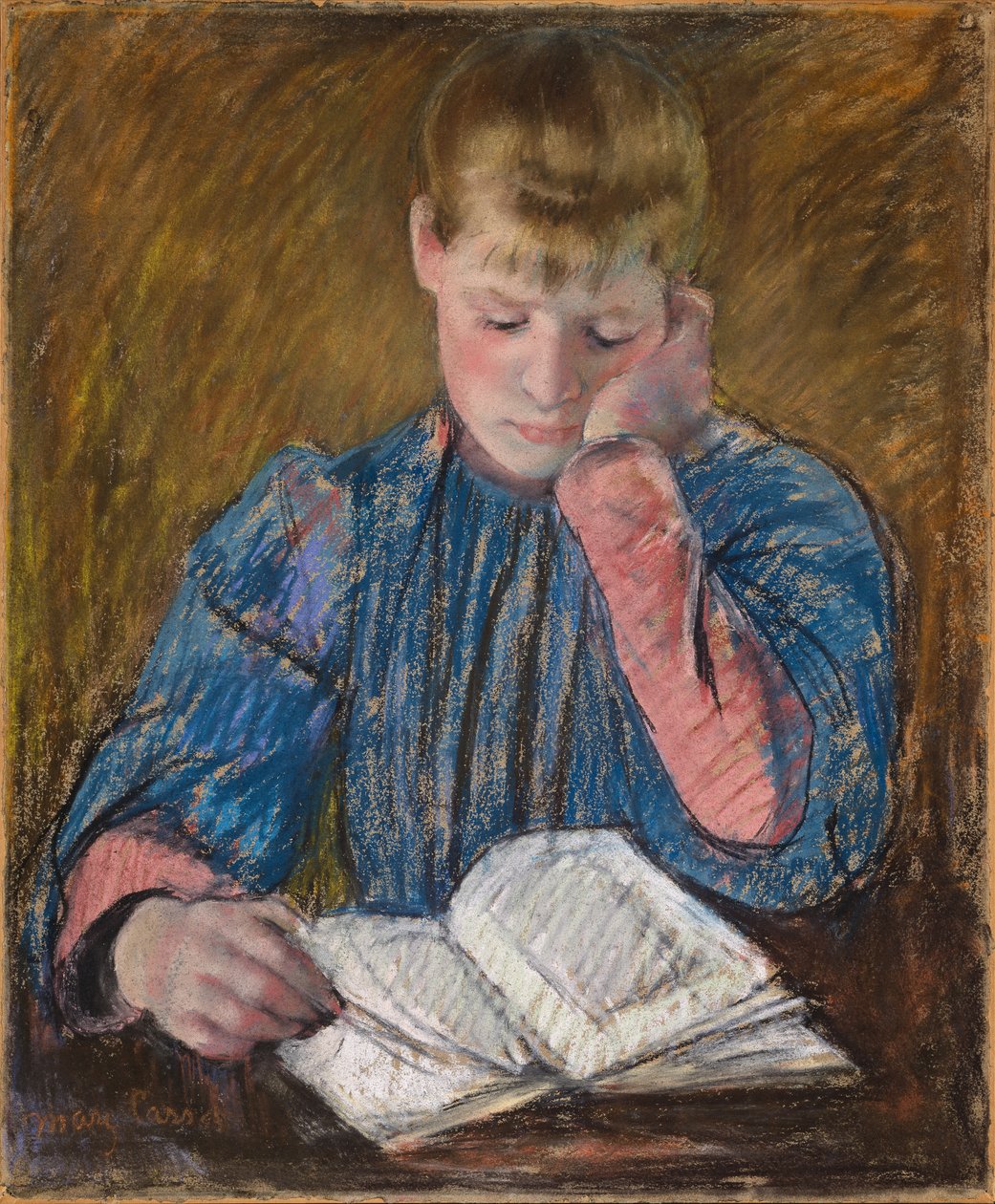 Young Girl Reading (Jeune Fille Lisant) by Mary Cassatt