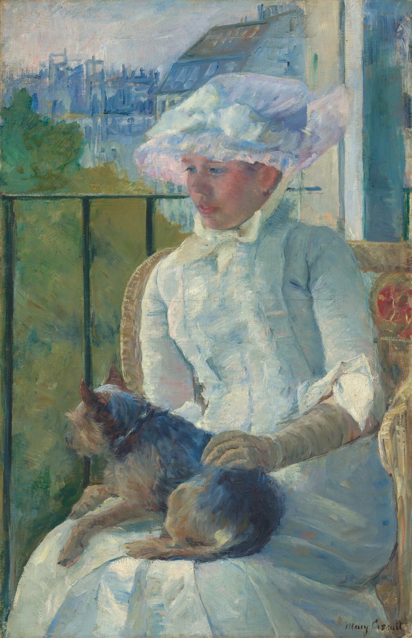 Young Girl at a Window by Mary Cassatt
