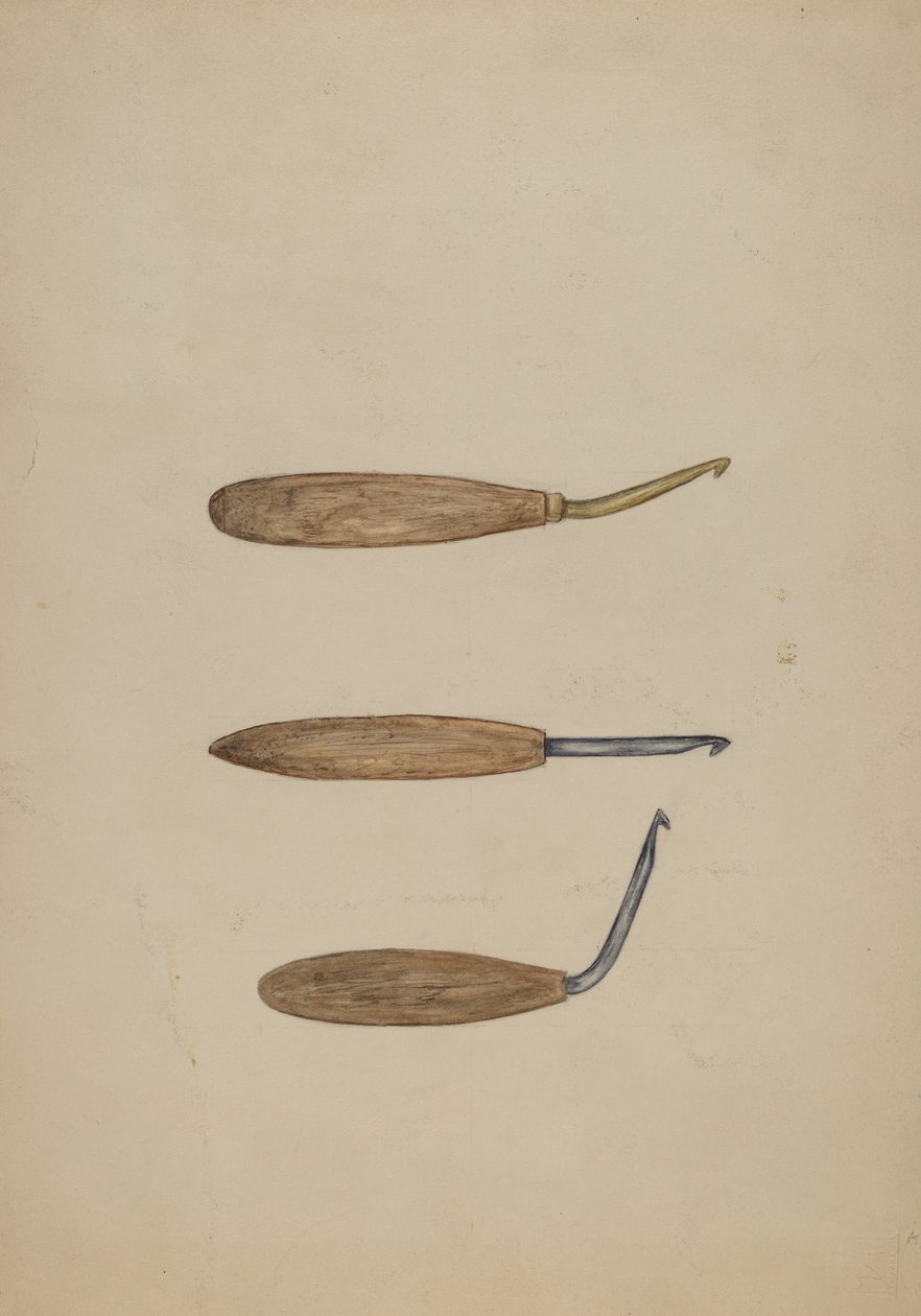 Rug Hooks, c. 1941 by Mary Fitzgerald