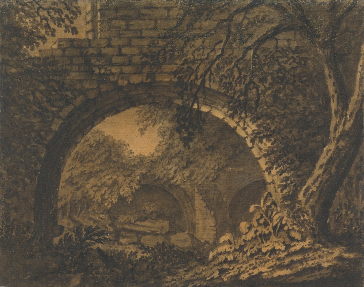 An Arch in the Vault of an Overgrown Ruin by Mary Harcourt