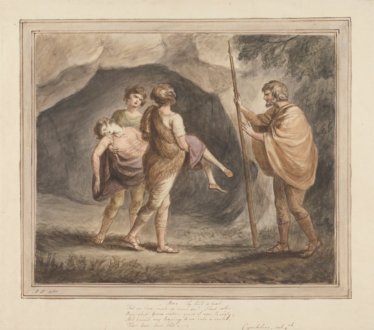 Arviragus, Bearing Imogen as Dead in his Arms, 