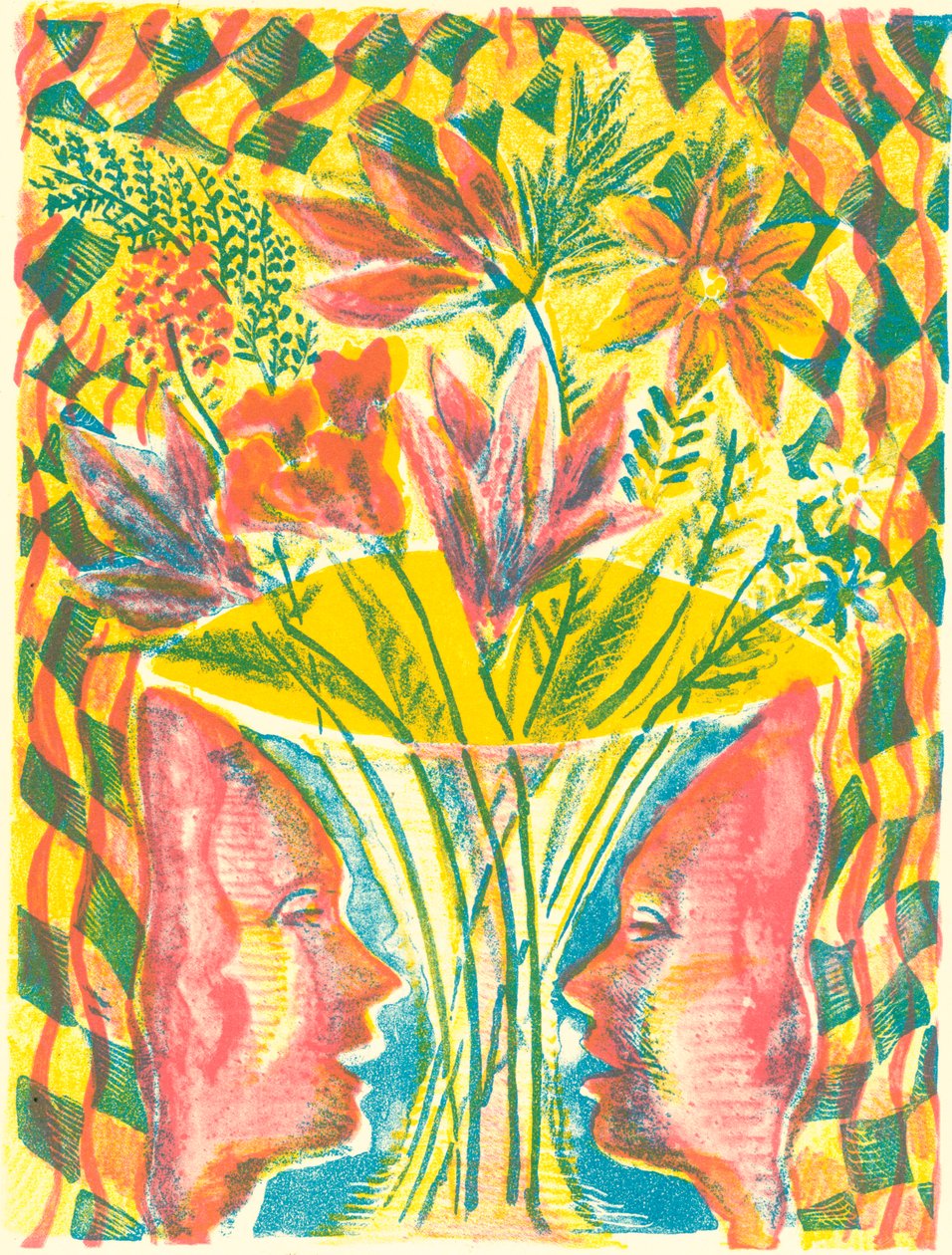 Faces and Flowers by Mary Kuper
