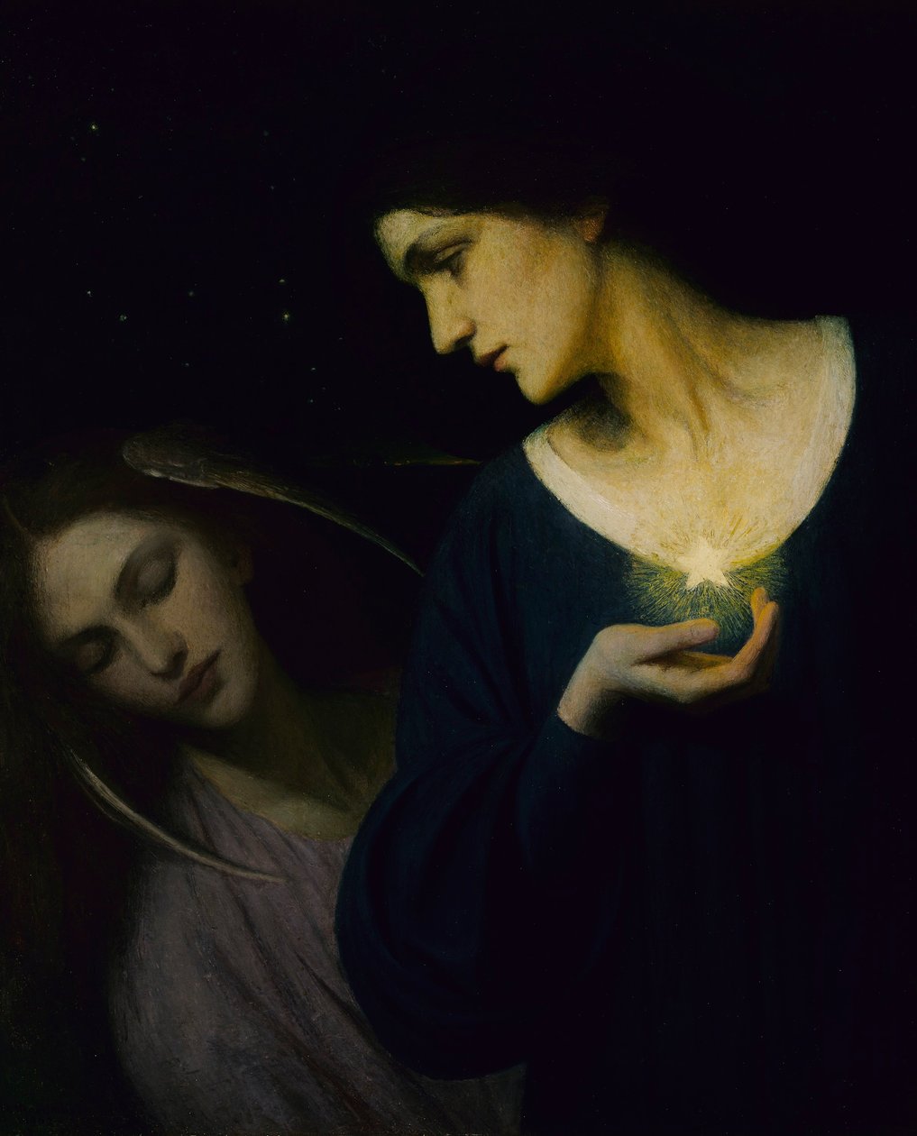 Night and Her Daughter Sleep by Mary L. Macomber