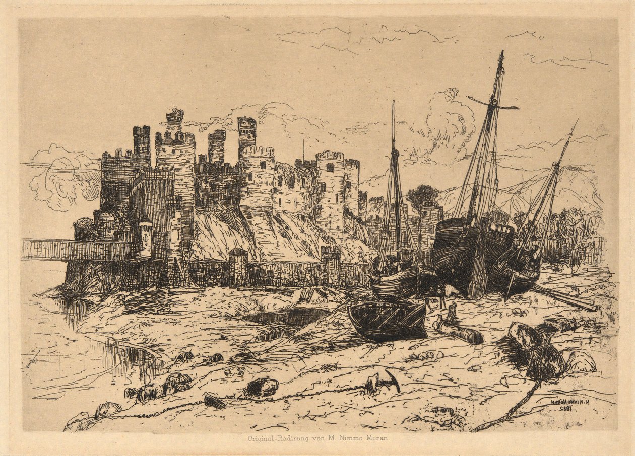 Conway Castle, Wales by Mary Nimmo Moran