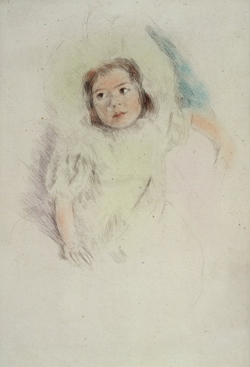 Margot Wearing a Bonnet by Mary Stevenson Cassatt