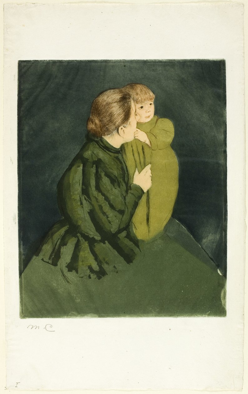 Peasant Mother and Child, c.1895 by Mary Stevenson Cassatt