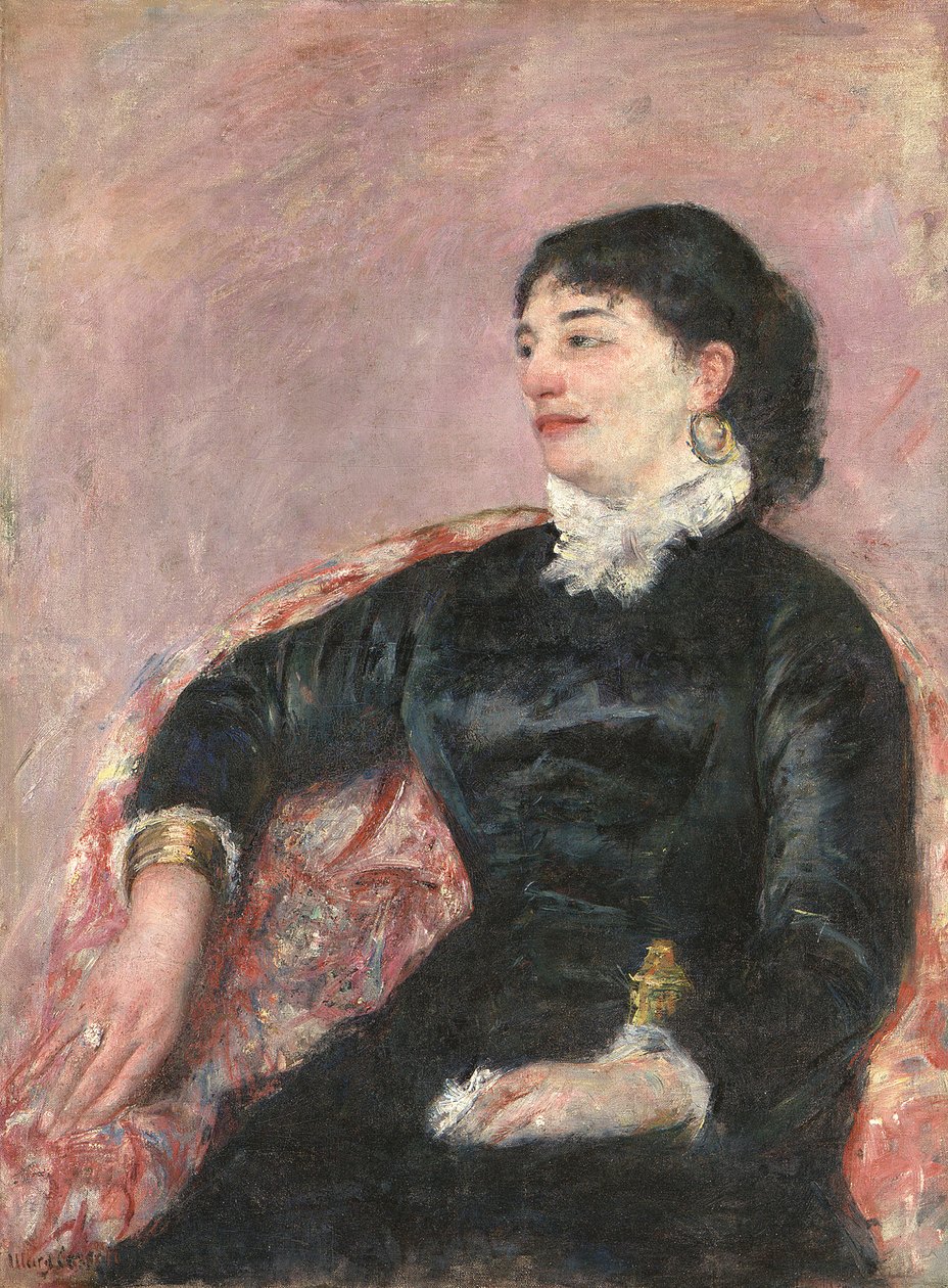 Portrait of an Italian Lady by Mary Cassatt