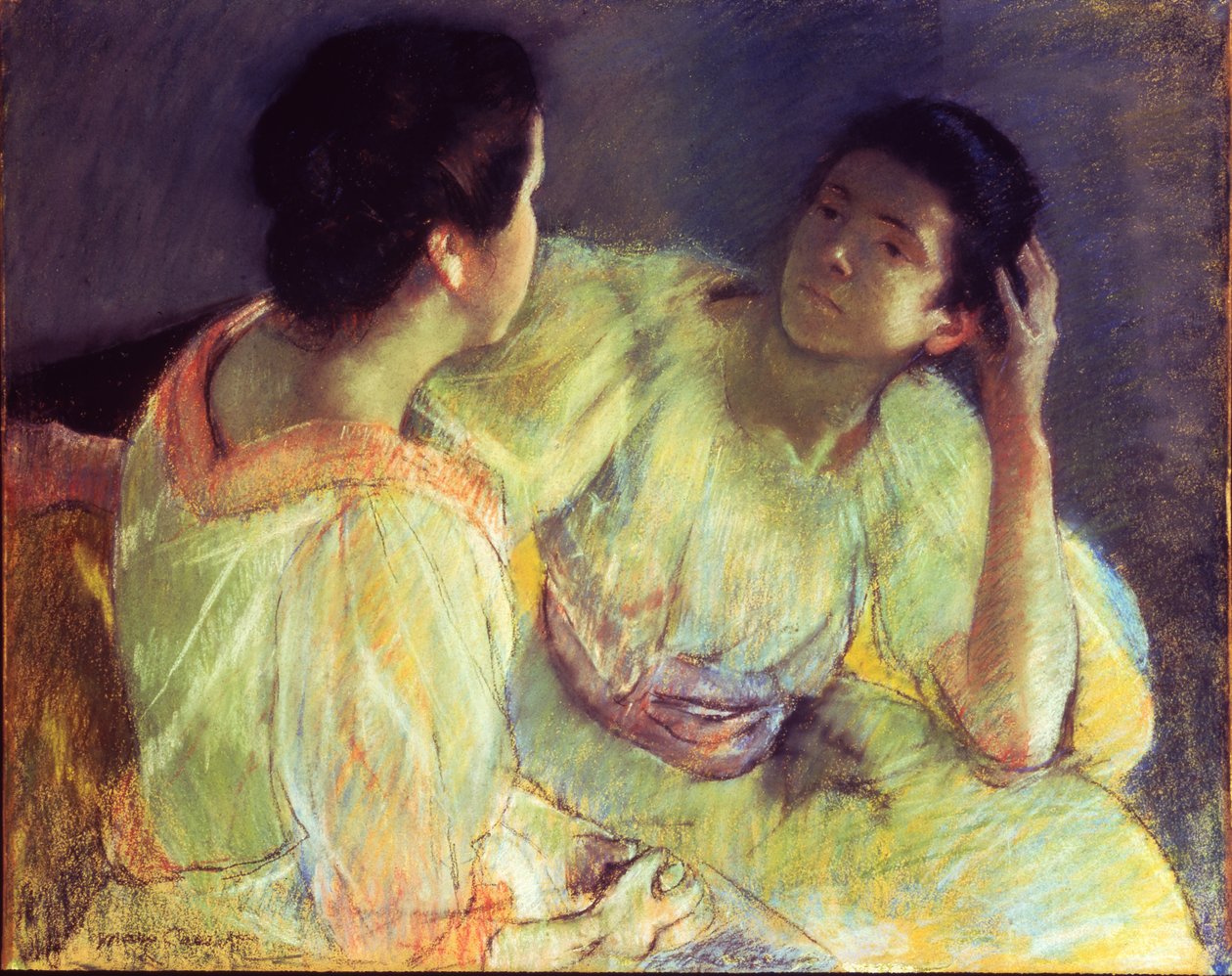 The Conversation by Mary Stevenson Cassatt