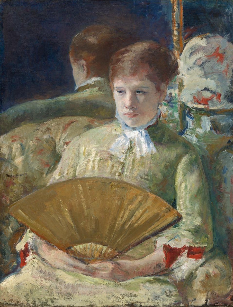 Woman with a Fan, c.1878-1879 by Mary Stevenson Cassatt