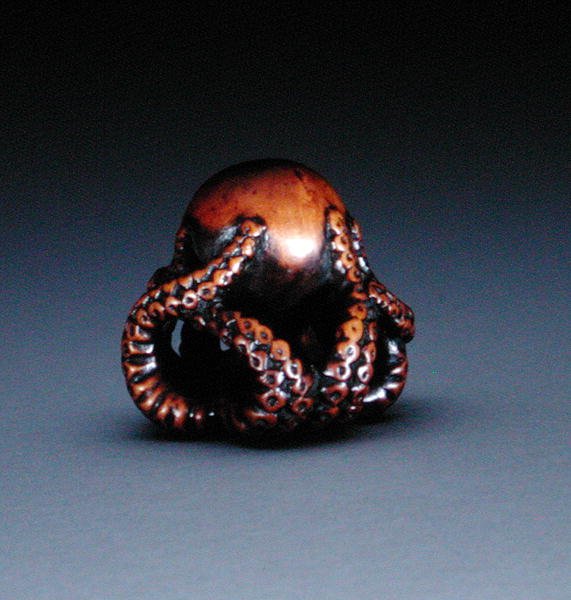 Netsuke depicting an octopus, c.1760-70 by Masanao