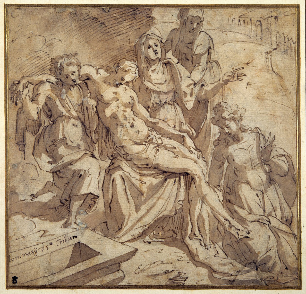 The Pieta by Maso da San Friano