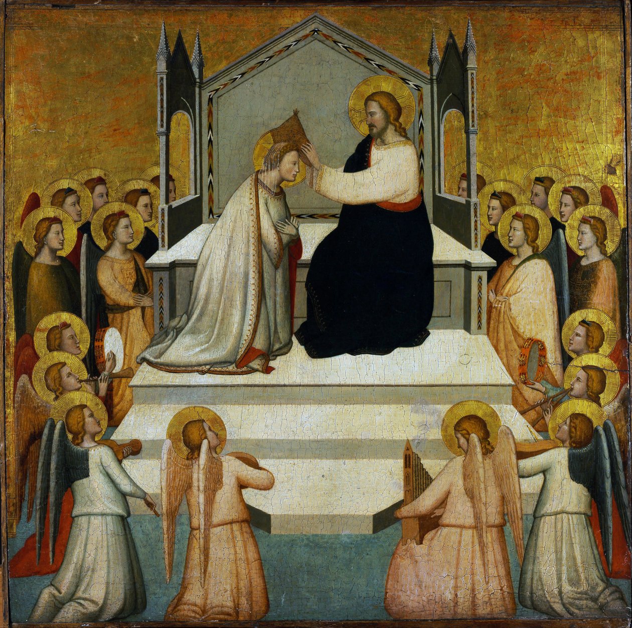 The Coronation of the Virgin by Maso di Banco