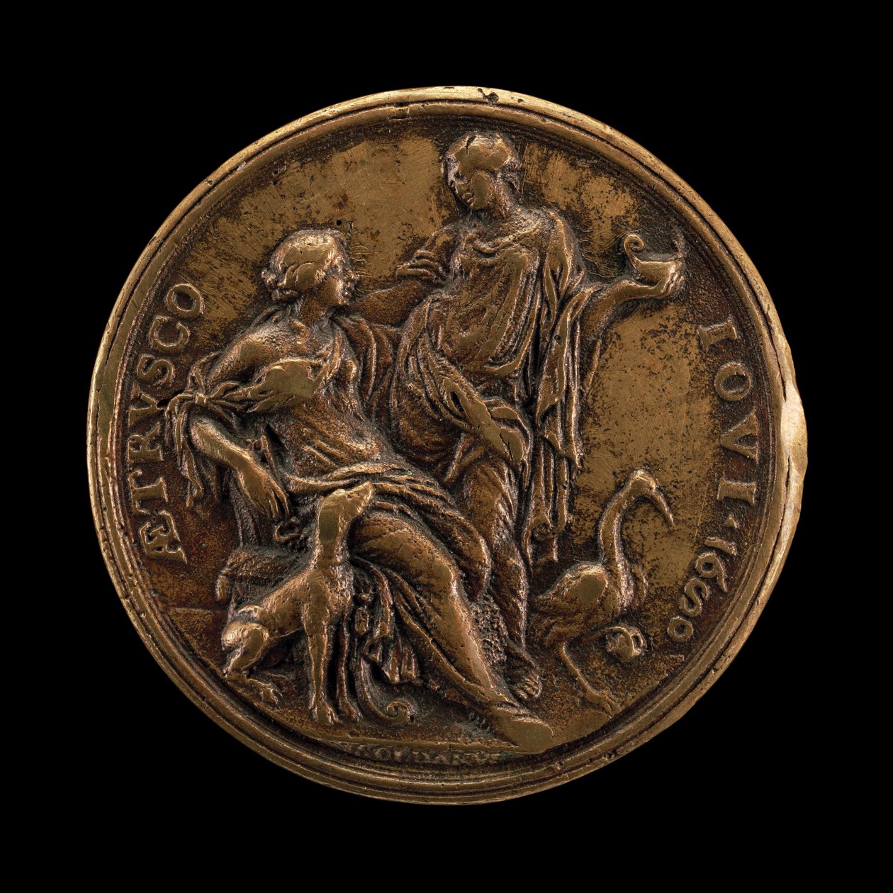 Allegory of Vigilance and Loyalty (reverse) by Massimiliano Soldani