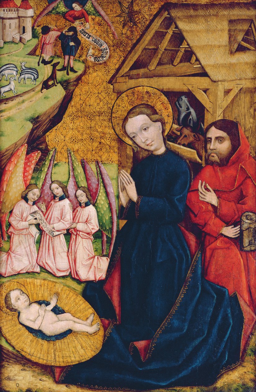 The Nativity, from the Main Altar of Nemetlipcse, c.1450 by Master from Nemetlipcse