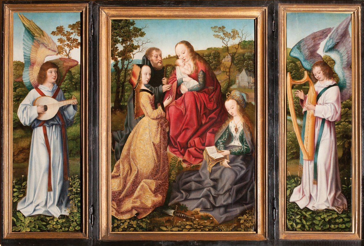 Mystic Marriage of Saint Catherine with Saints and Angels, c.1500-10 by Master of Frankfurt