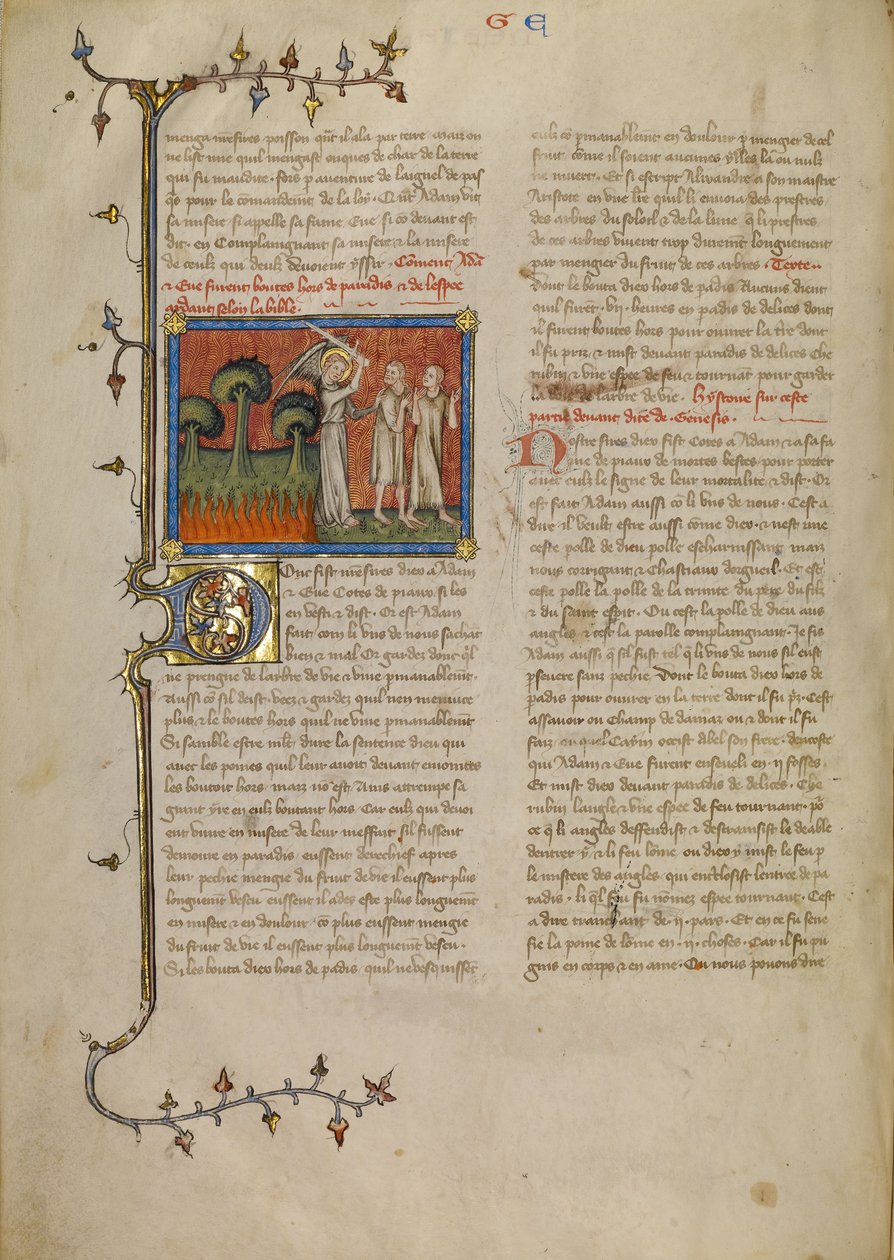 The Expulsion from Paradise by Master of Jean