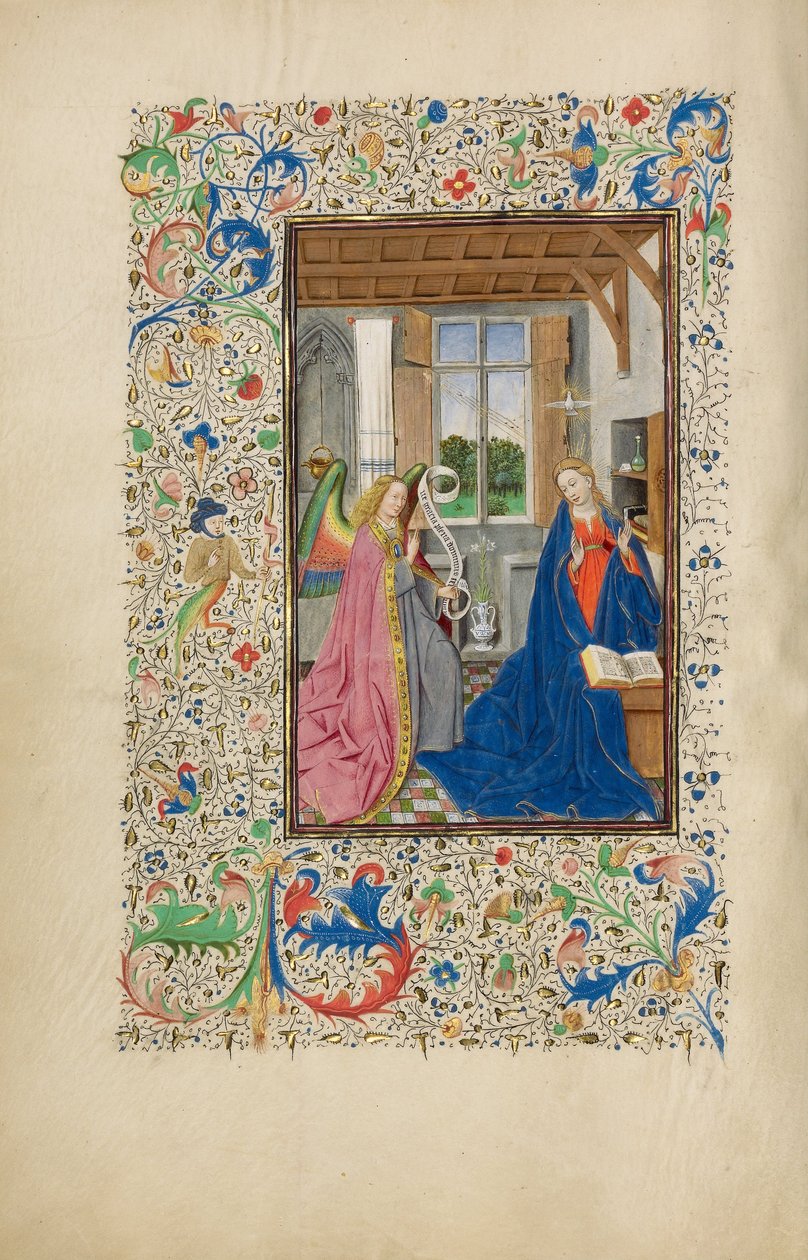 The Annunciation by Master of Llangattock the Hours
