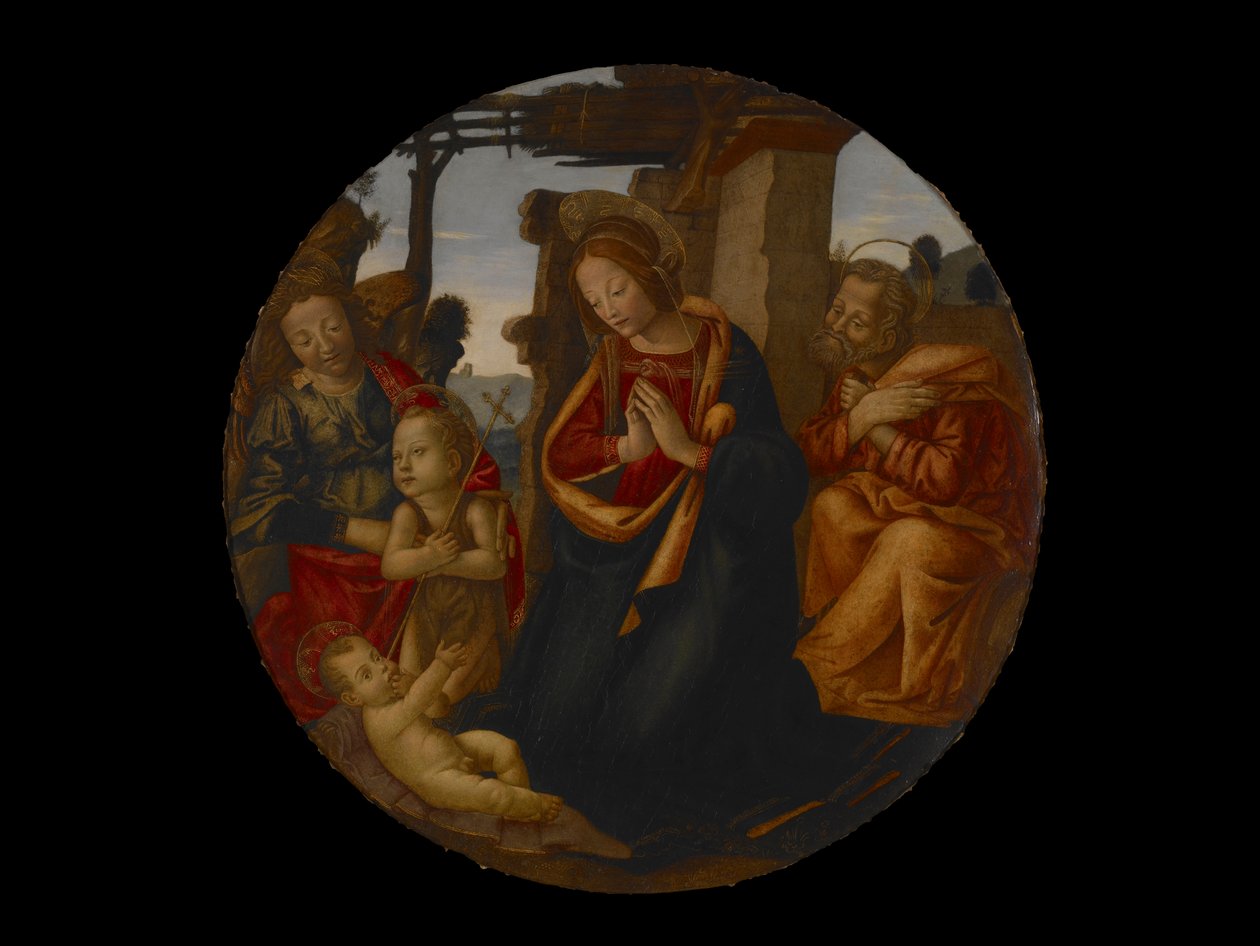 The Holy Family with St. John the Baptist and an Angel by Master of Naumburg