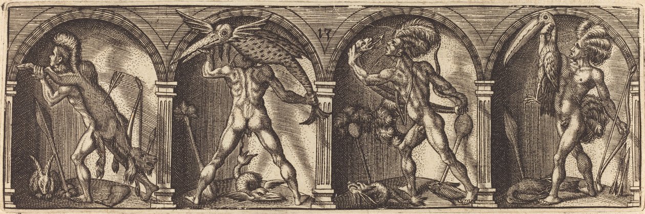 Various Portraits and Figures XIII by Master AD