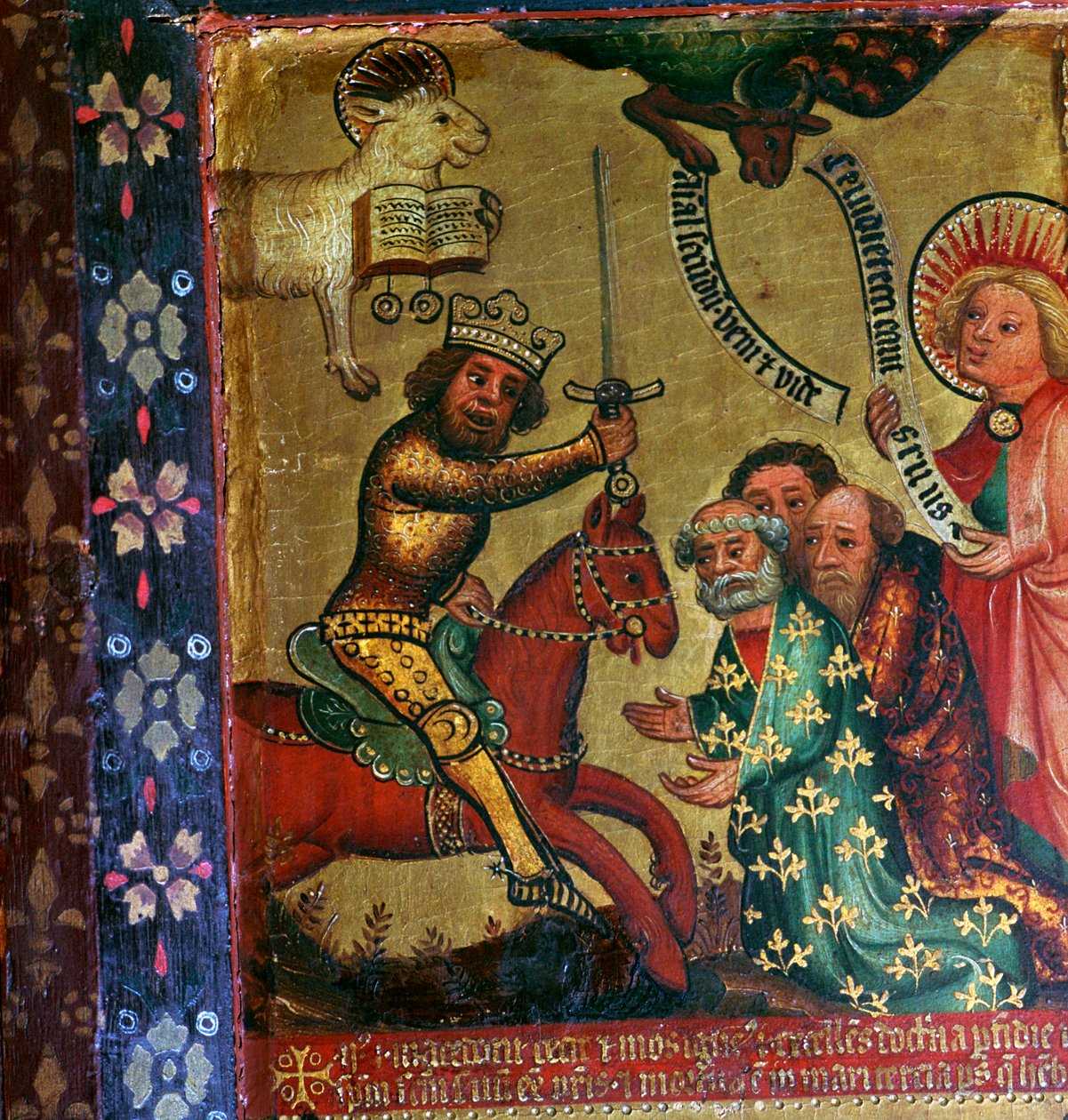 Painting showing the martyrdom of St Peter and St Paul by Master Bertram of Hamburg