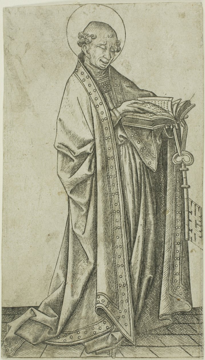 St. Peter by Master E.S.: Premium art reproduction