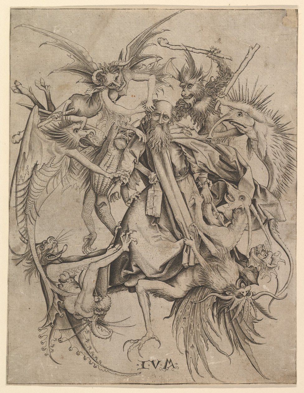 Saint Anthony Tormented by Demons by Master FVB