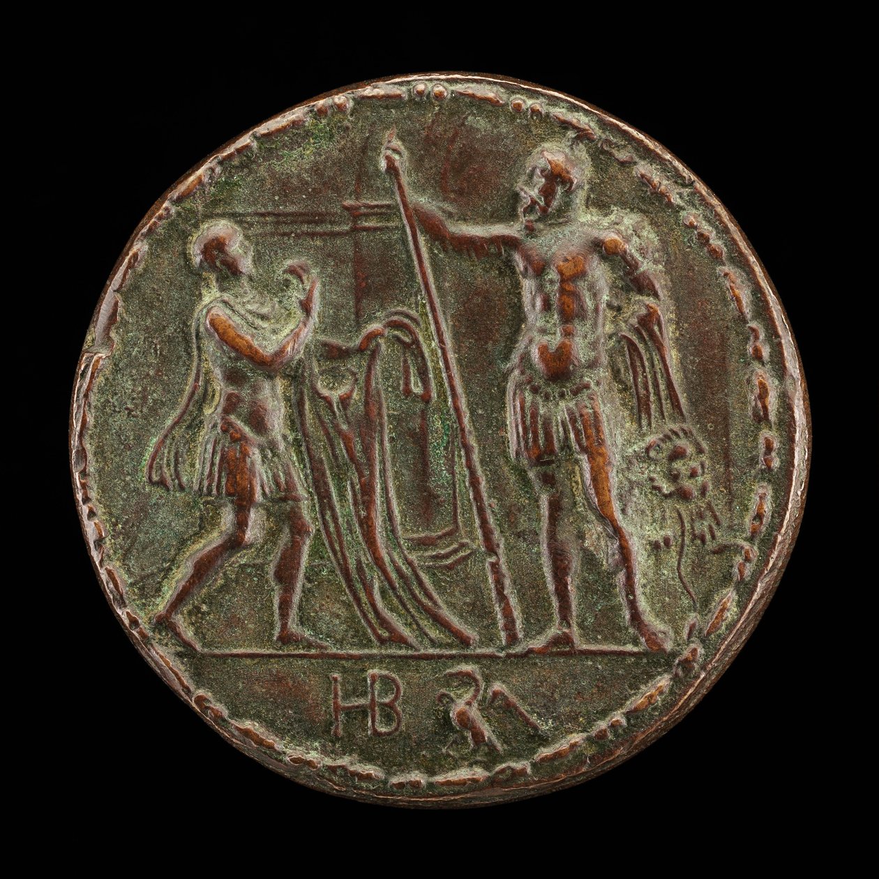A Messenger Brings Hercules the Shirt of Nessus [reverse] by Master HB
