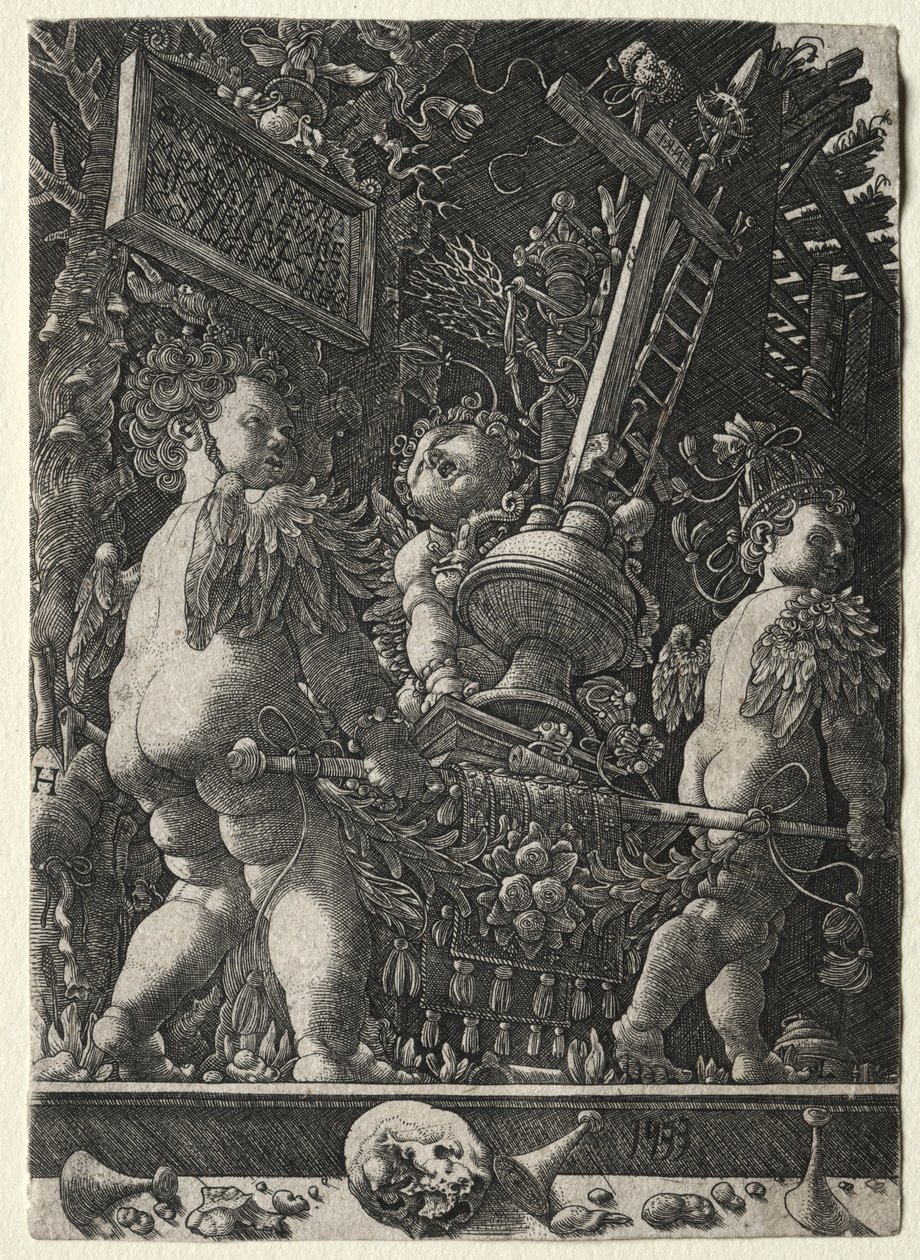 Angels Carrying the Emblems of the Passion by Master H. L.