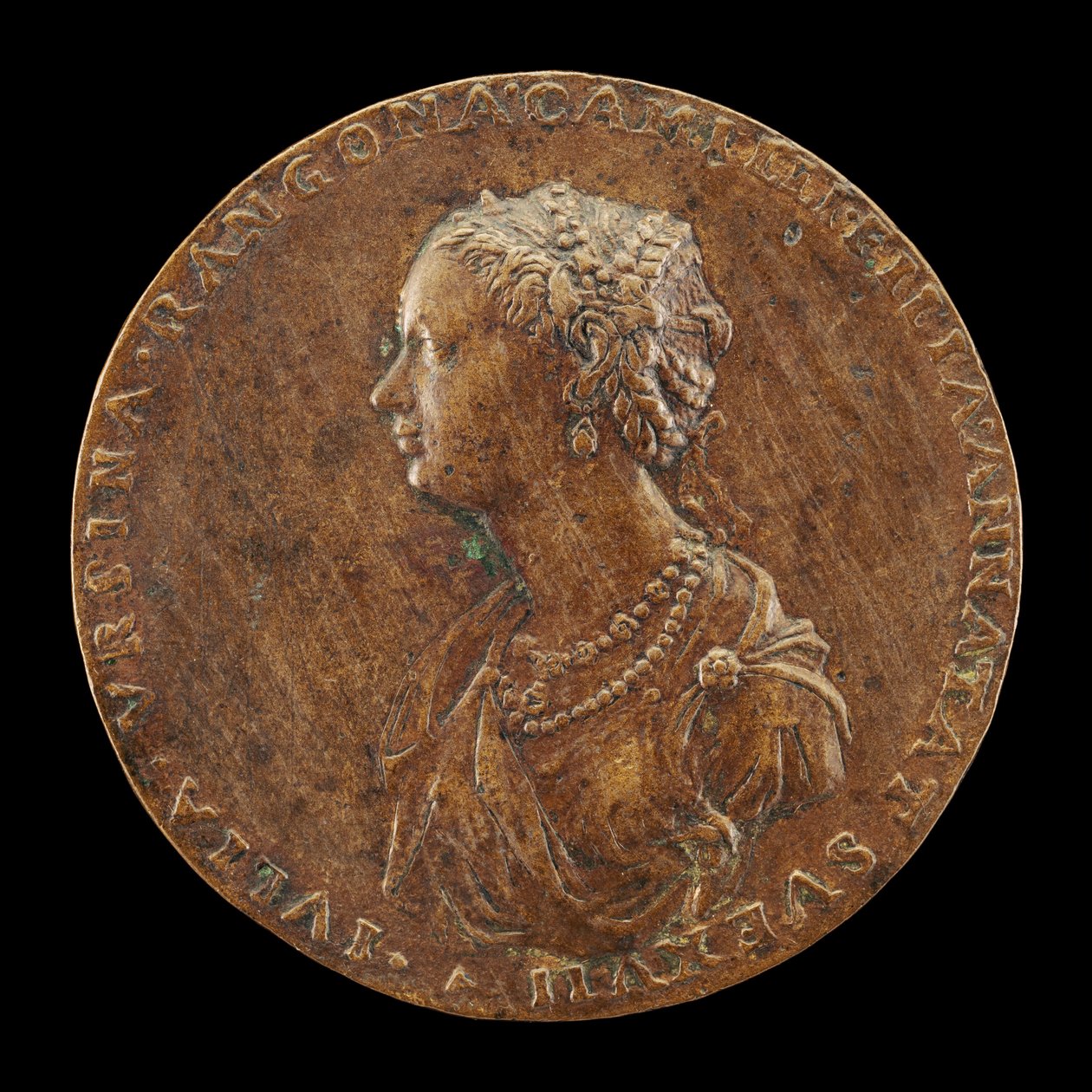Guilia Orsini, 1537-1598, Wife of Baldossare Rangoni c. 1554 [obverse] by Master IAC. URB.