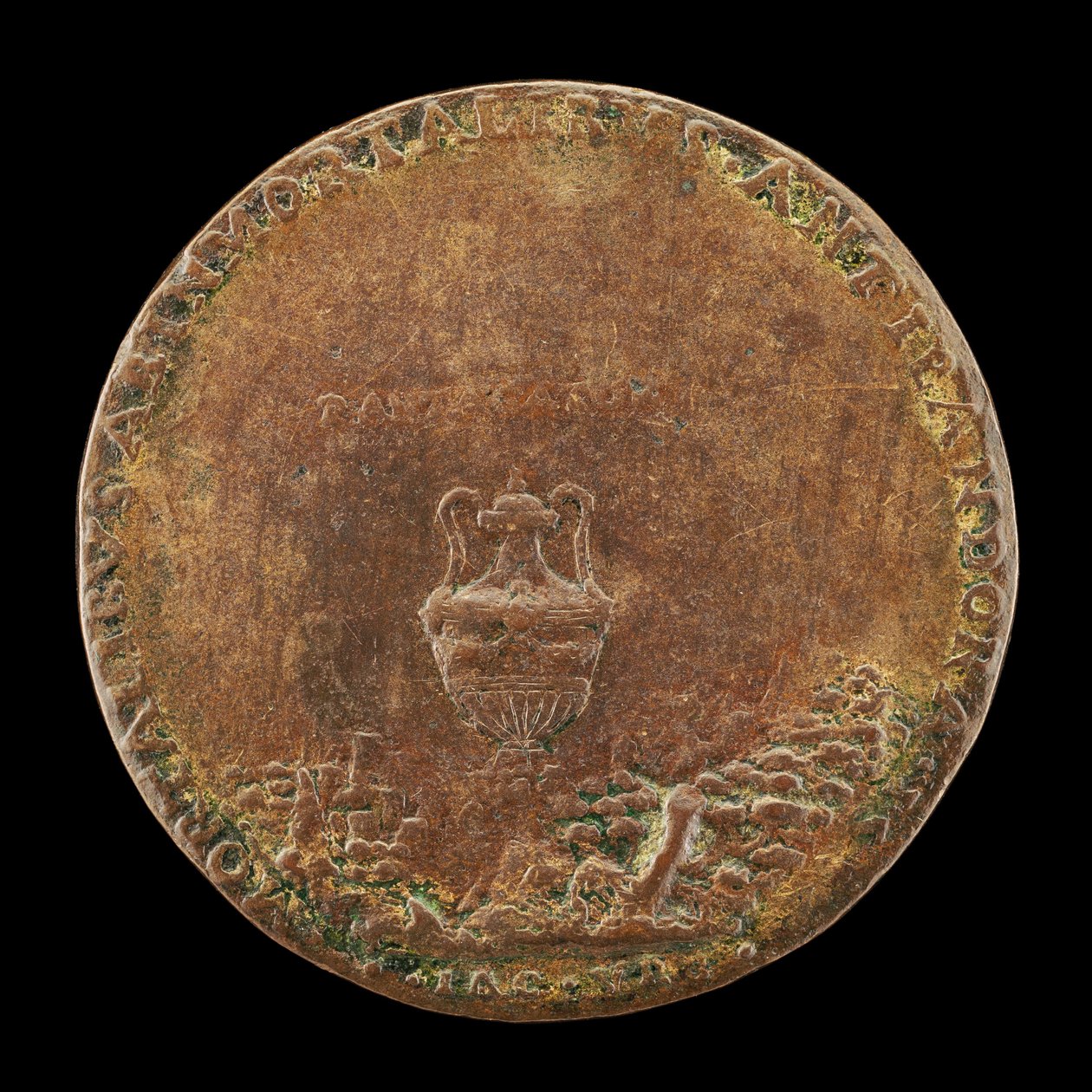 Vase in a Landscape (reverse) by Master IAC. URB.