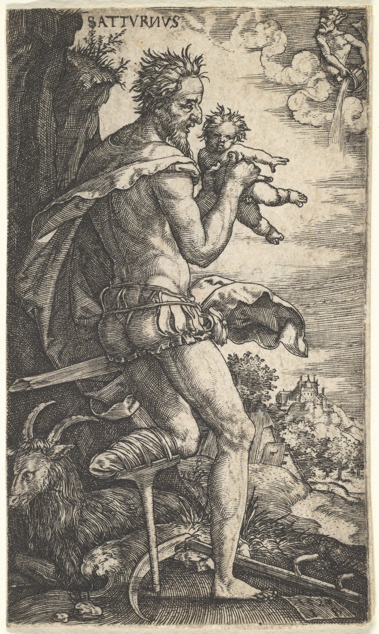 Saturn from The Gods Who Preside Over the Planets by Master I.B.