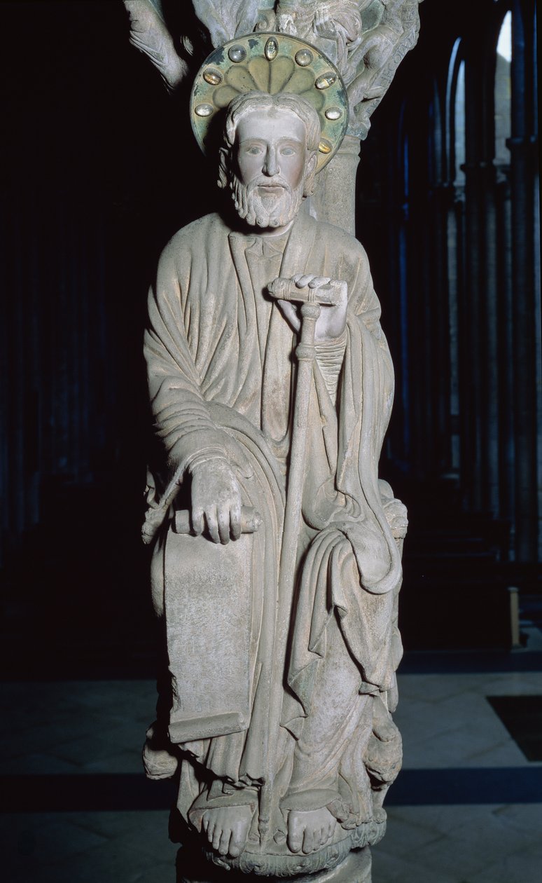 Portico de la Gloria Depicting St. James (detail)