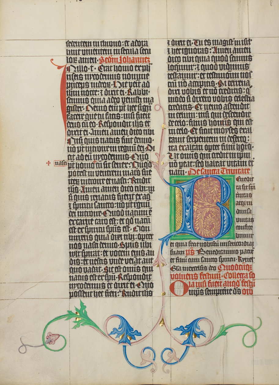 Decorated Initial B by Master Michael