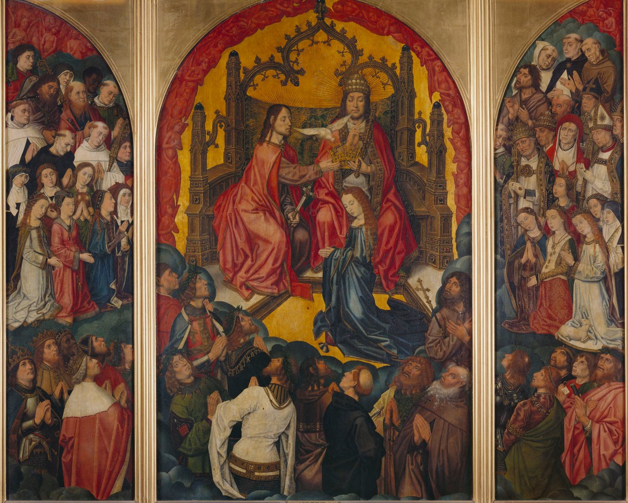 Triptych: The Coronation of the Virgin by Master of 1499