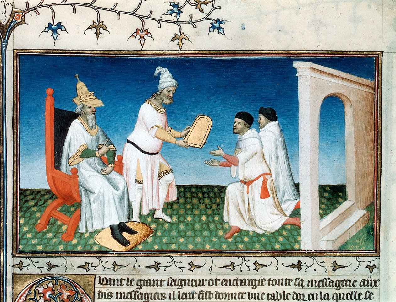 Kublai Khan Gives the Polos Their Passport by Master of Boucicaut