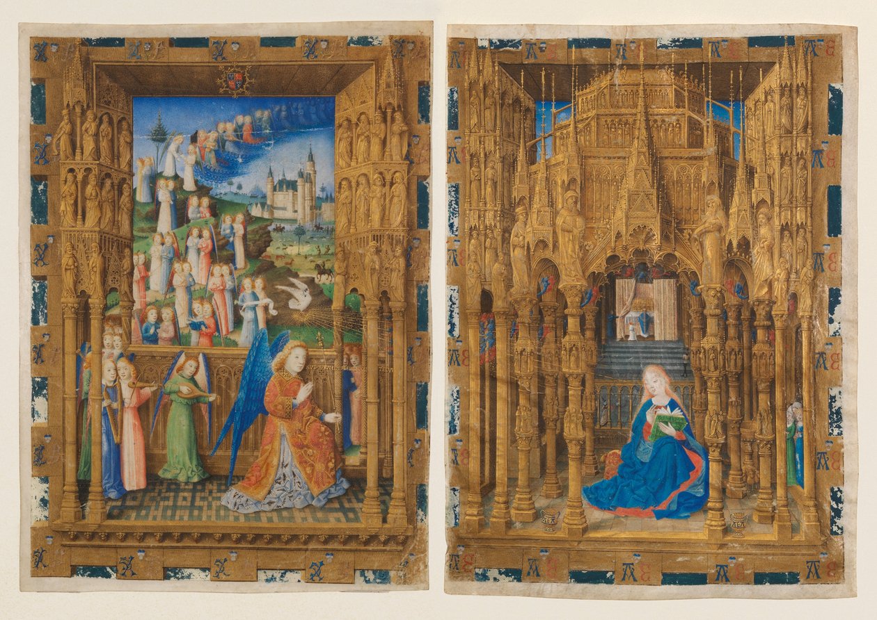 The Annunciation from the Hours of Charles of France by Master of Charles of France