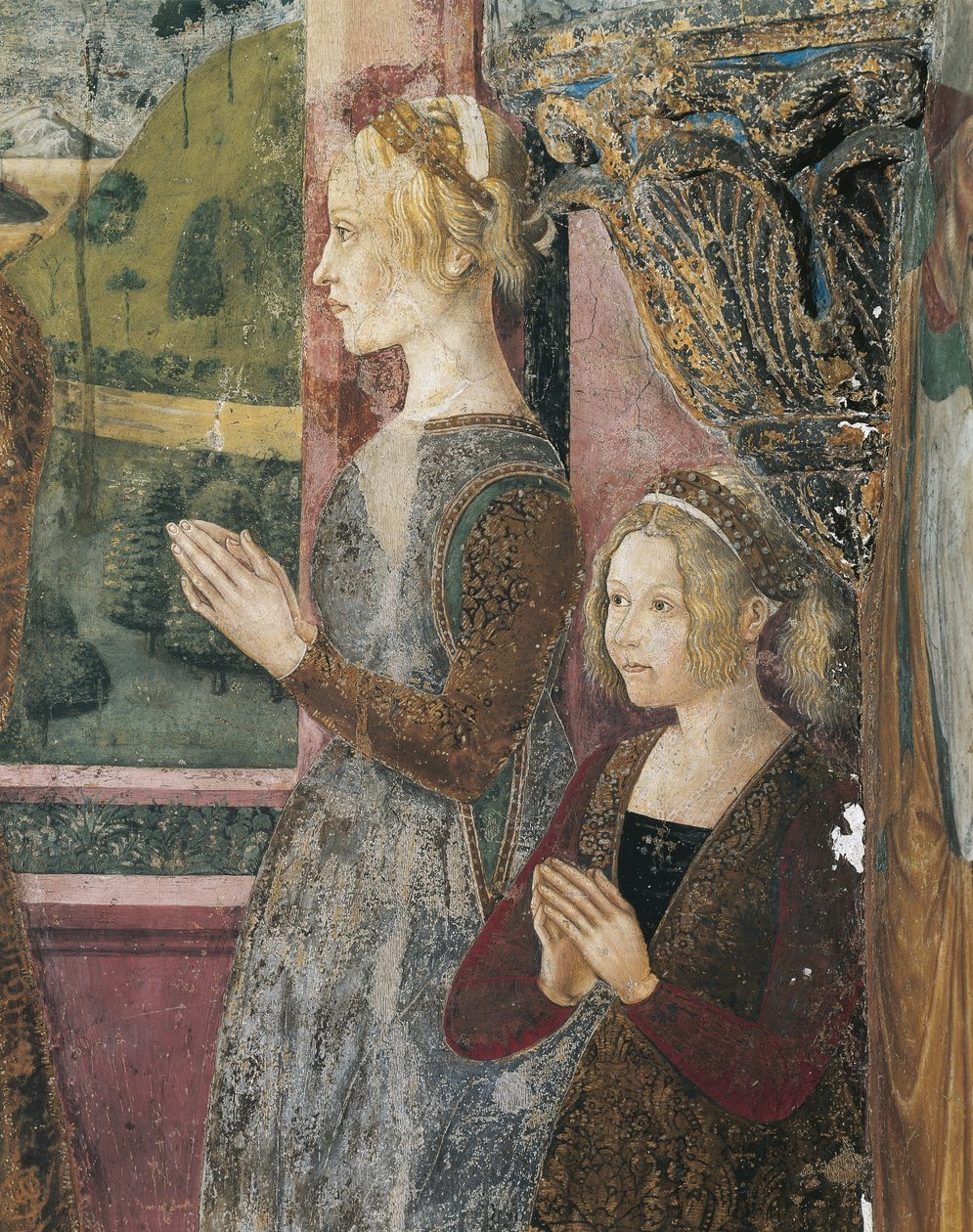 Fresco Depicting Paleologo and Bernarda di Bosse by Master of Crea