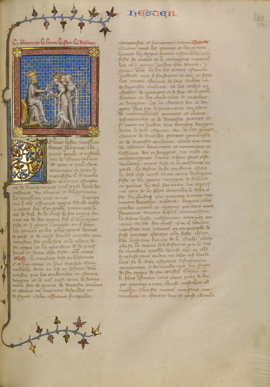 Esther before King Ahasuerus by Master of Jean de Mandeville